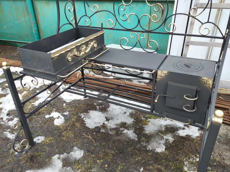 Мангал Подмосковье 155х105х220 см.