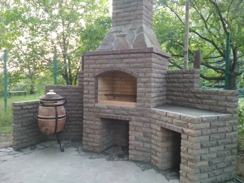 Барбекю комплекс с казаном, мангалом и тандыром