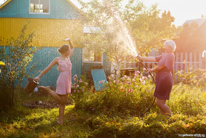 Дачная фотосессия летом