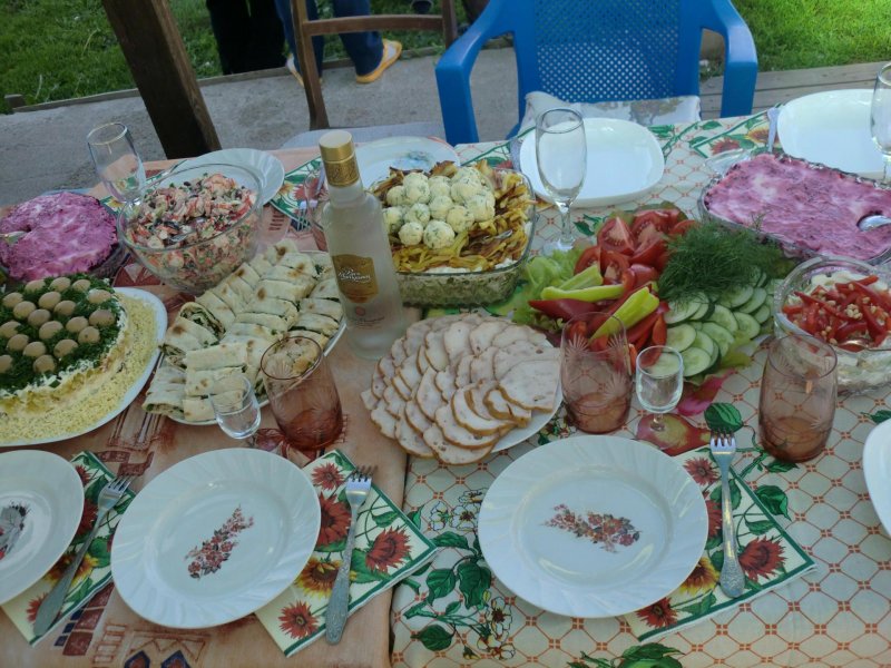 Шашлык зимой на природе