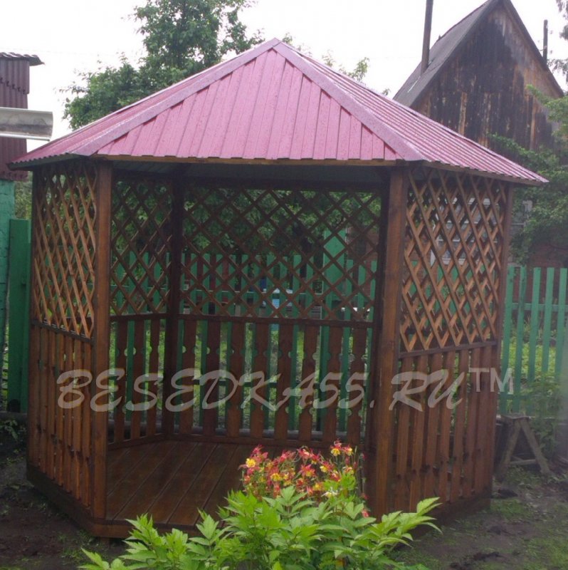 Беседка 4м на 4м