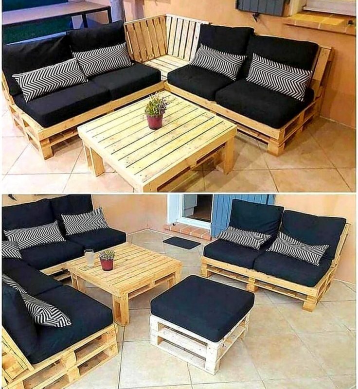 Садовая мебель из паллет