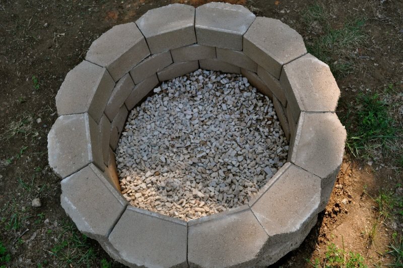 Садовый очаг из кирпича
