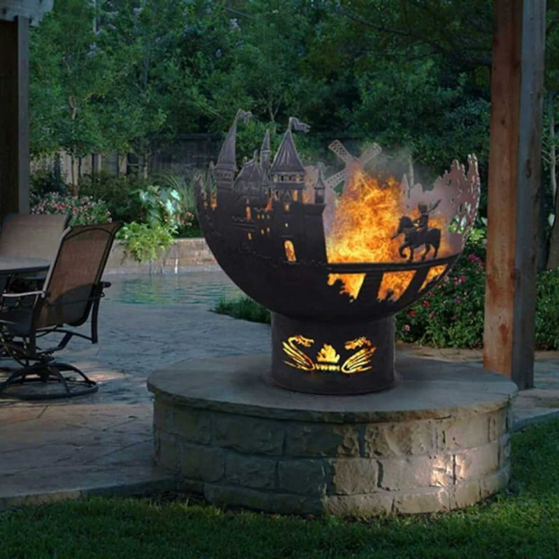 Костровая чаша круглая Hugett Fire Pit 102s