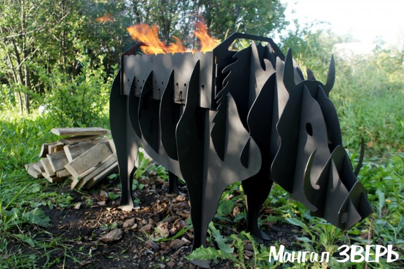 Мангал в виде животных