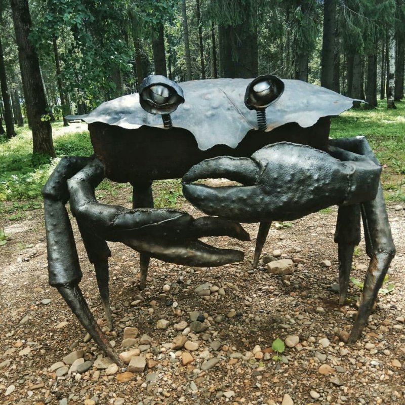 Мангал монолит медведь