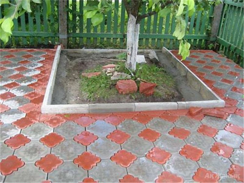 Терраса из брусчатки