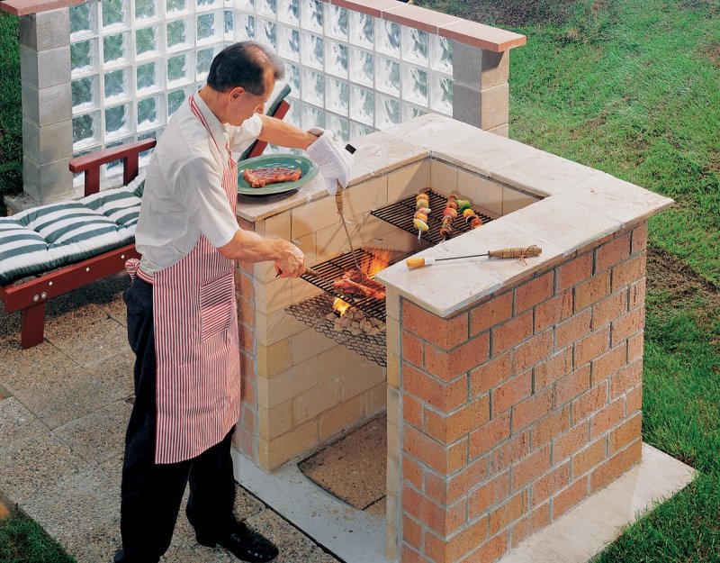 Жаровня из кирпича