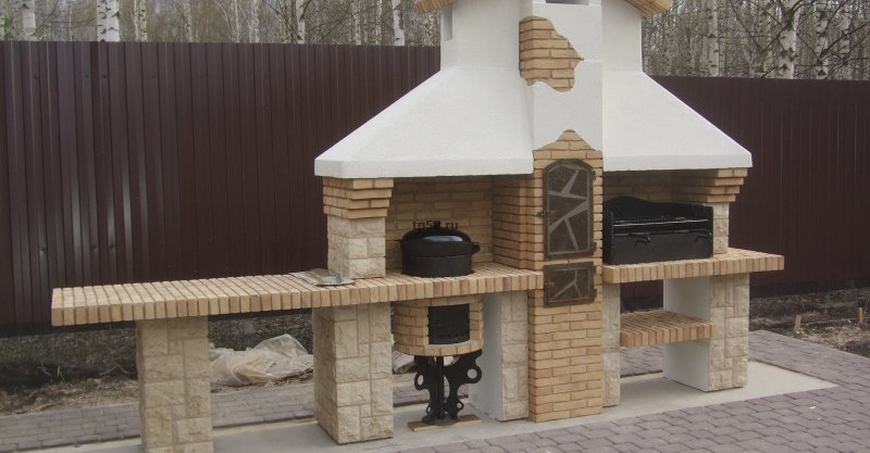 Барбекю комплекс из кирпича в Нижнем Новгороде