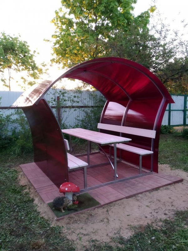 Беседки из полекорбонат