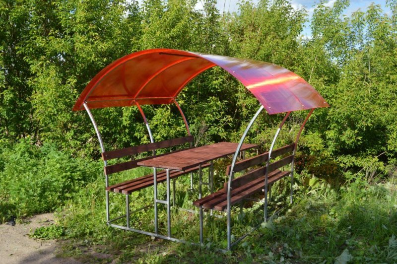 Дачные беседки из поликарбоната