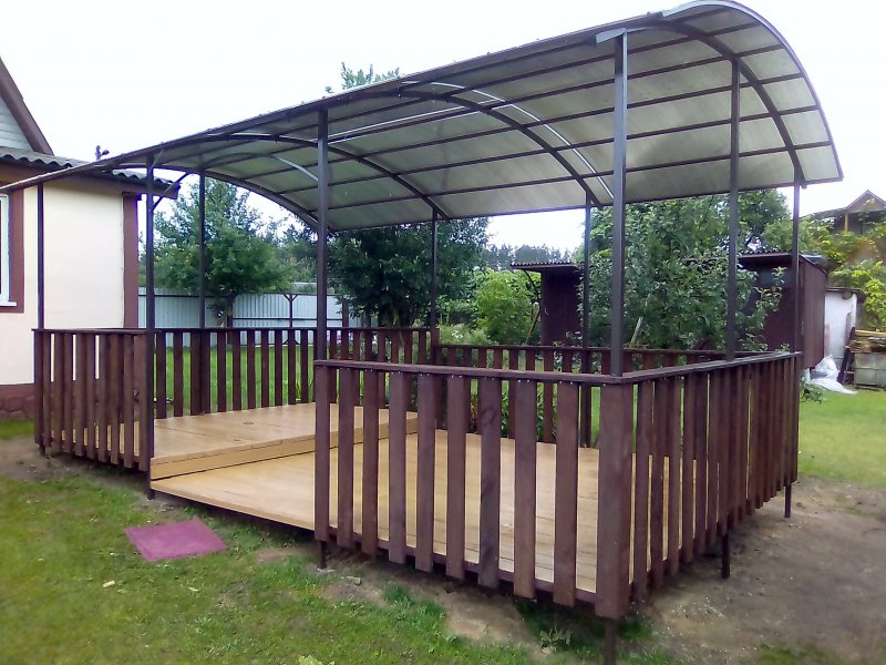 Беседка из профильной трубы