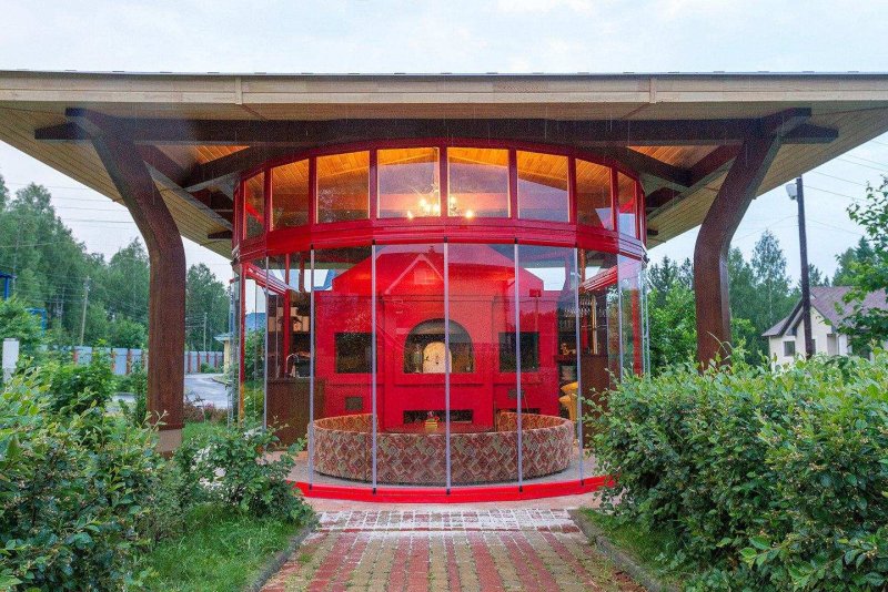 Беседка всесезонная с барбекю