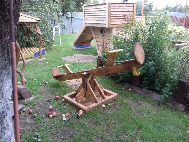 Песочница с домиком
