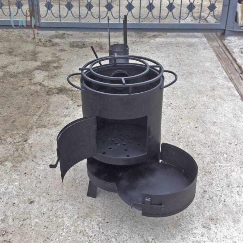 Смокер из ГАЗ баллонов