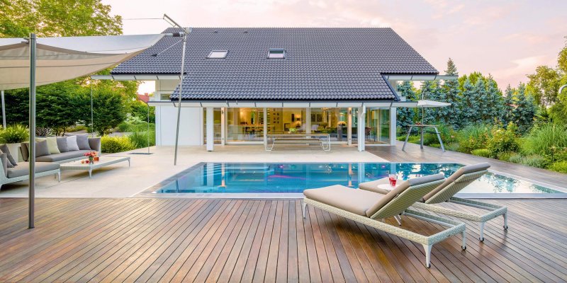 HUF House плоская крыша