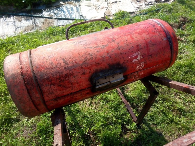 Барбекю из газового баллона 27л