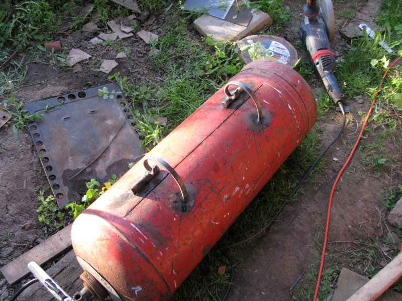 Мангал из газового баллона 130л