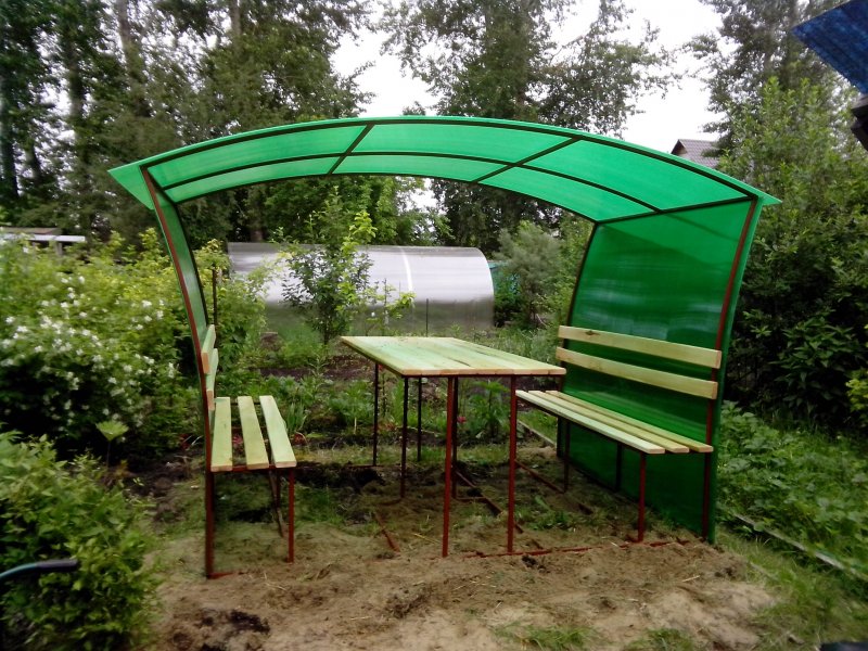 Оригинальные беседки из дерева