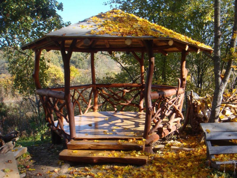 Беседка брусовая Gazebos
