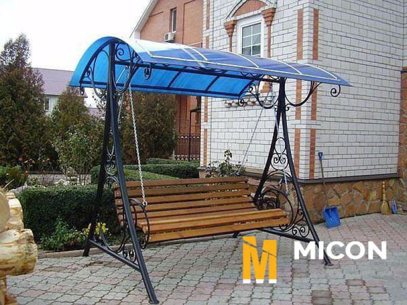 Кресло качалка кованная