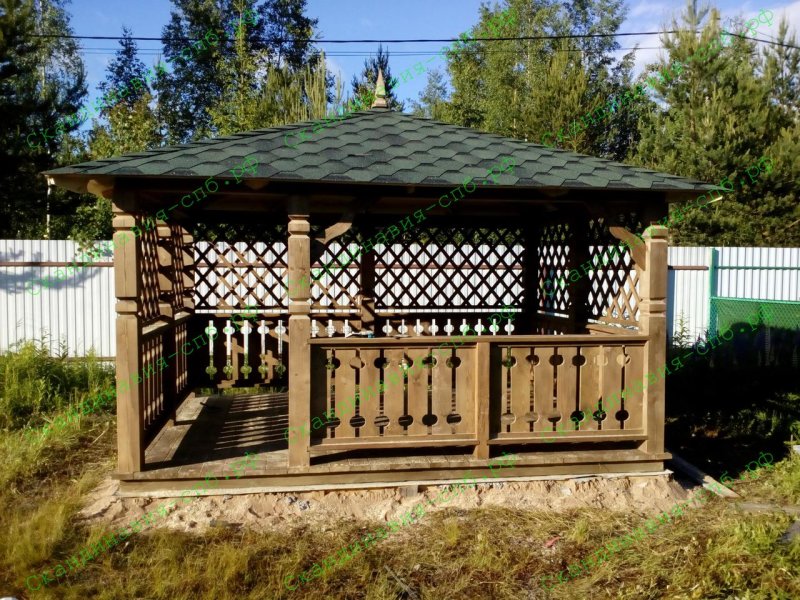 Беседка Скандинавия 3х5