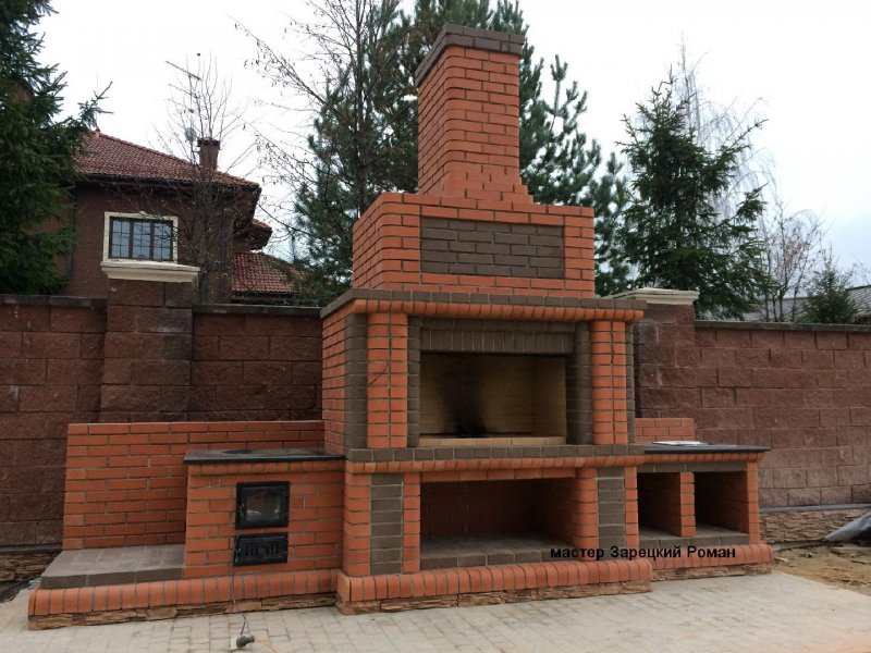 Красивые печи барбекю