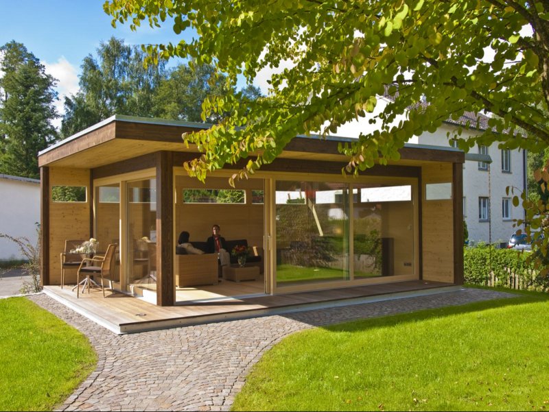 Tiny House с односкатной крышей