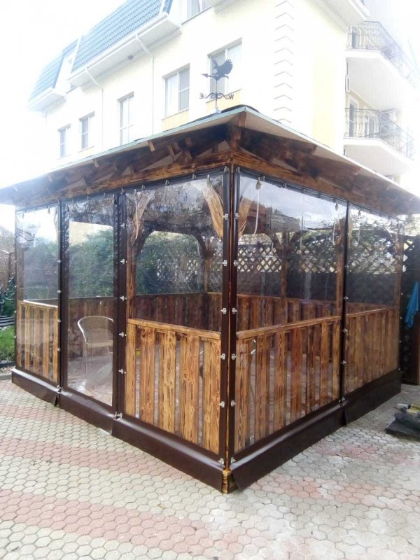 Мягкие окна для беседок