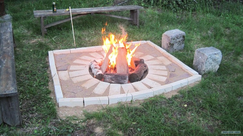 Место для костра на участке
