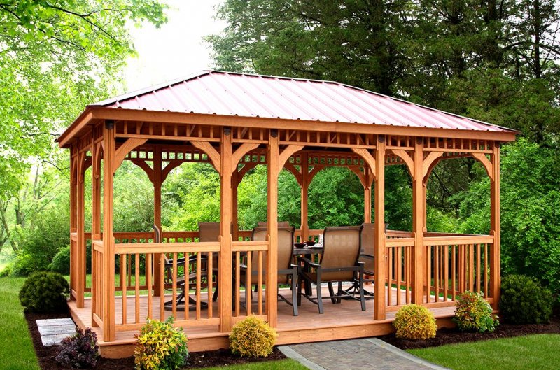 Беседка брусовая Gazebos