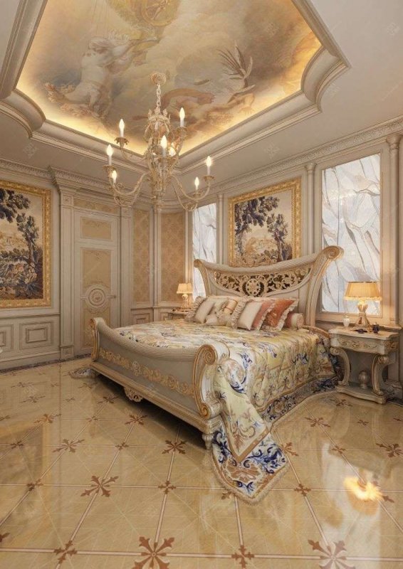 Натяжные потолки в стиле Ампир