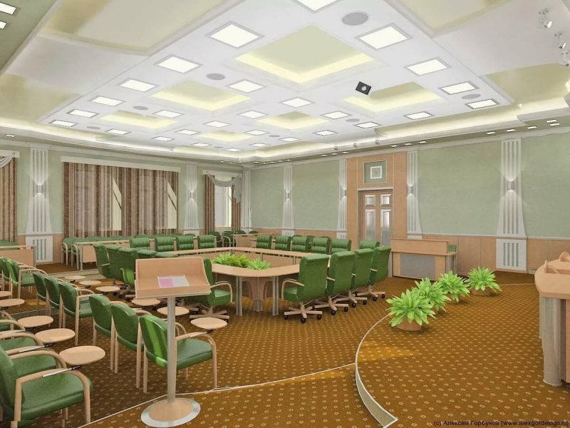 Интерьер актового зала учебного заведения