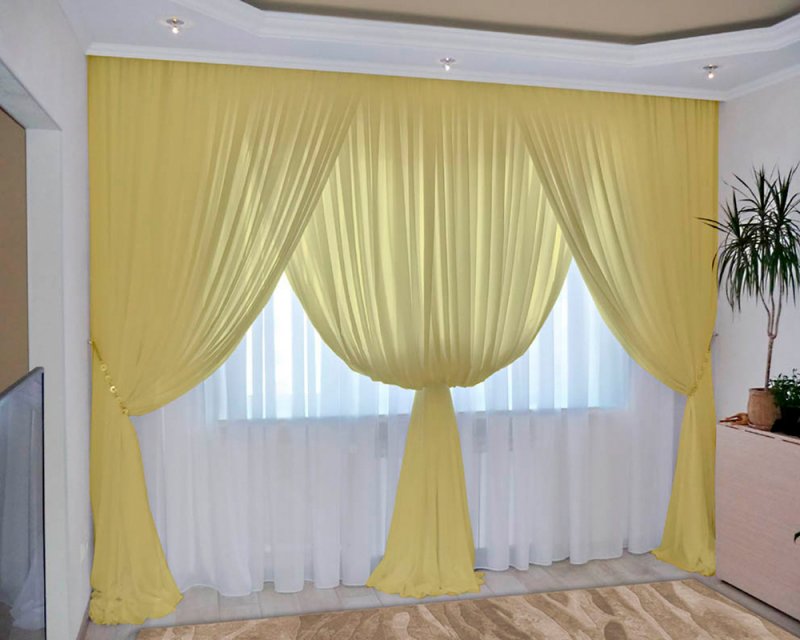 Тюль Kauffort ASSA-S 123232110/123232115 на тесьме 165 см