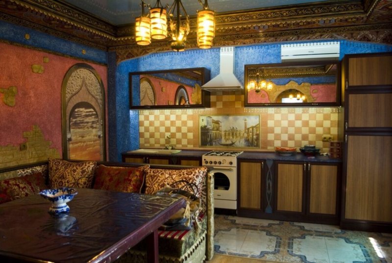 Марокканский стиль в интерьере кухни