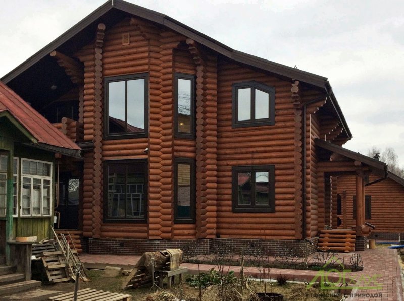 Отделка дома из сруба снаружи