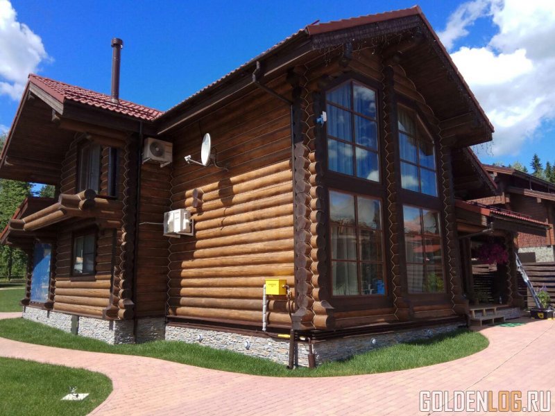 Цвета домов из бревна