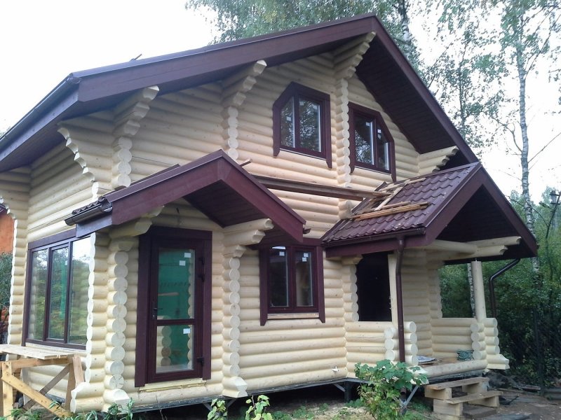 Цвета домов из бревна