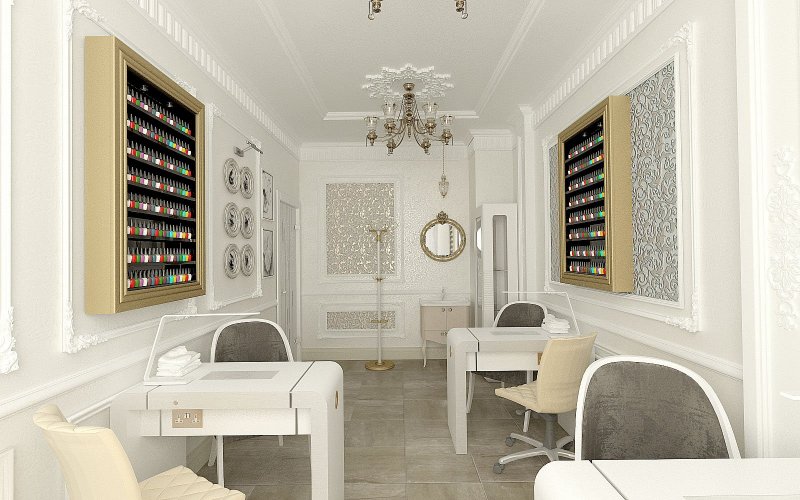 Интерьер кабинета маникюра