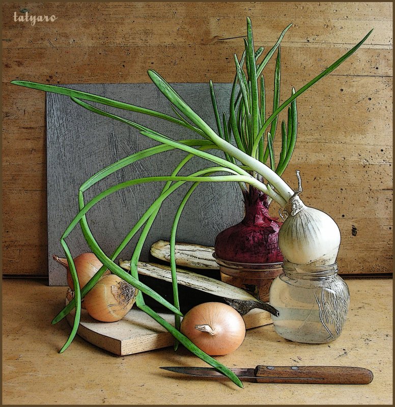 Натюрморт с луком