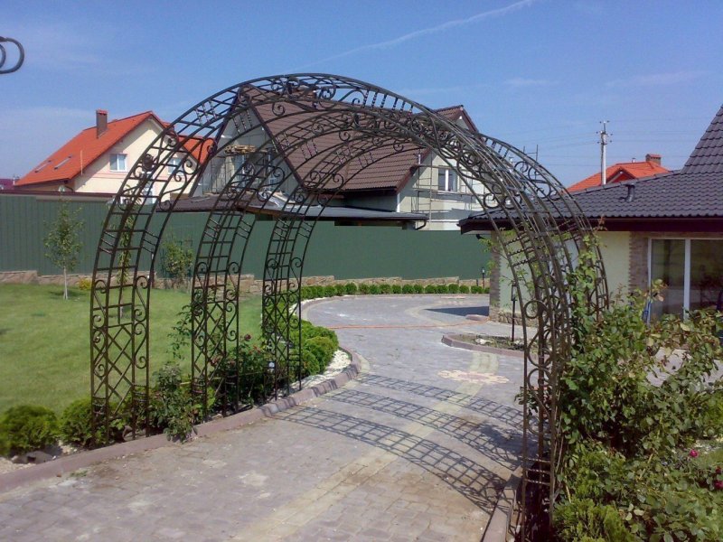 Кованые перголы для сада и парка