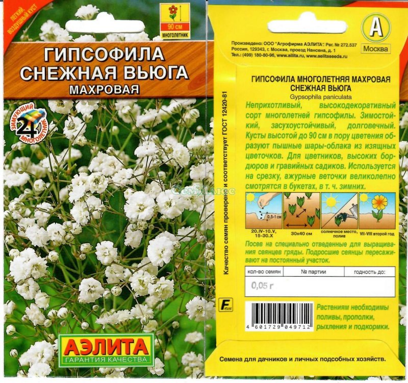 Гипсофила Снежная вьюга махровая