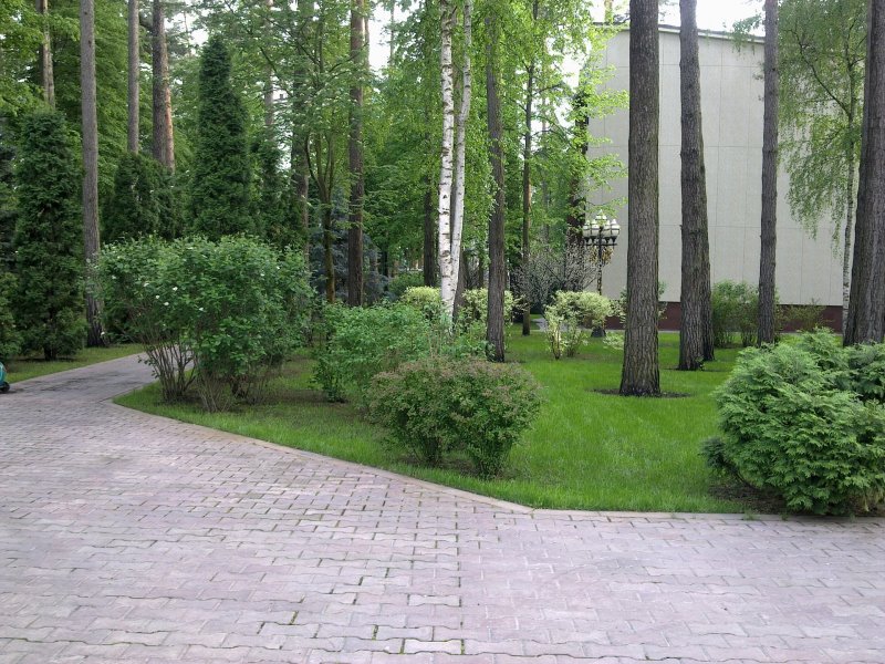 Качели в ландшафтном дизайне