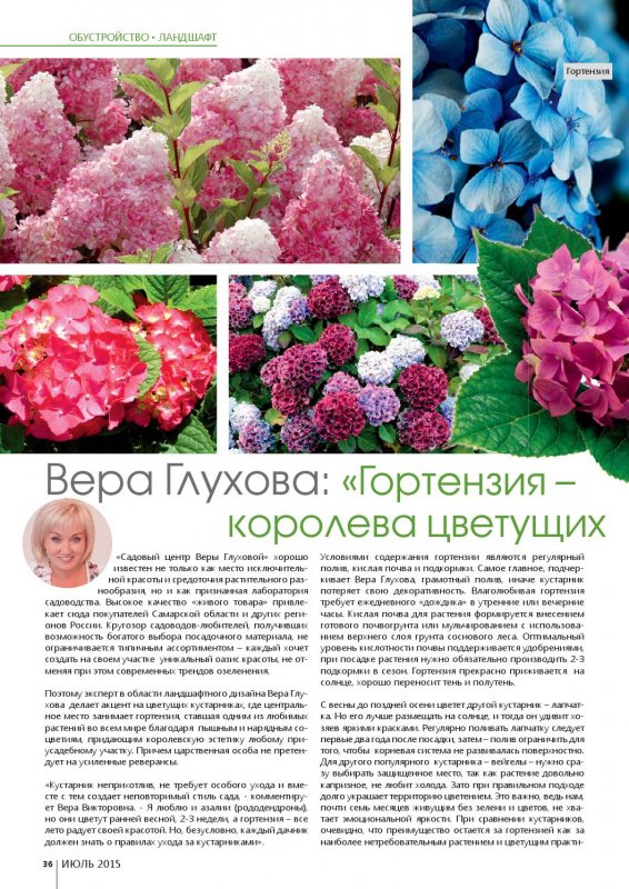 Гортензия Самарская Лидия Вера Глухова
