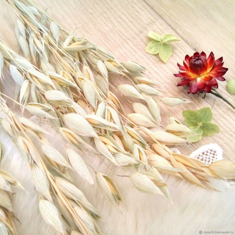 Васильки с колосками овса Фаберже