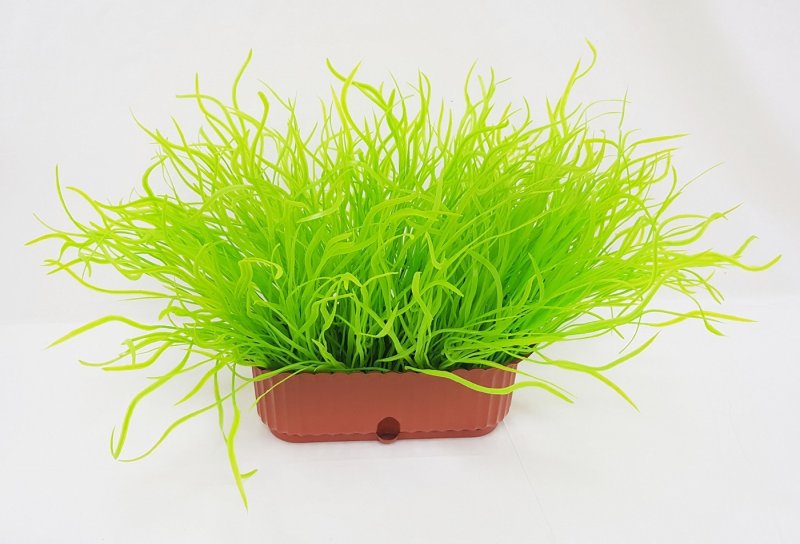 Искусственное растение coneko-Decor, "Осока в кашпо" 555794 зеленый, 45 см.