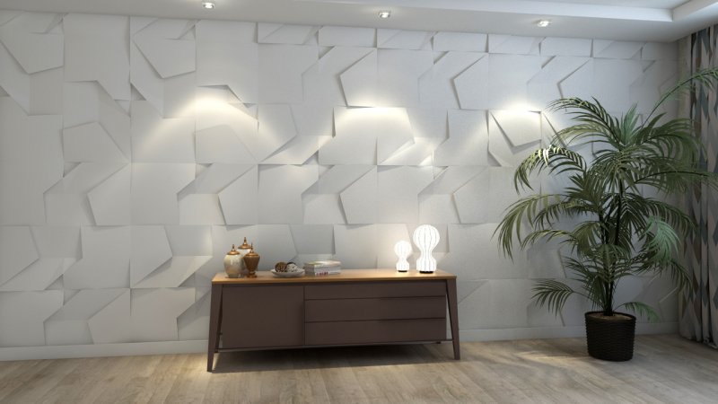 Гипсовая 3d панель "излом"