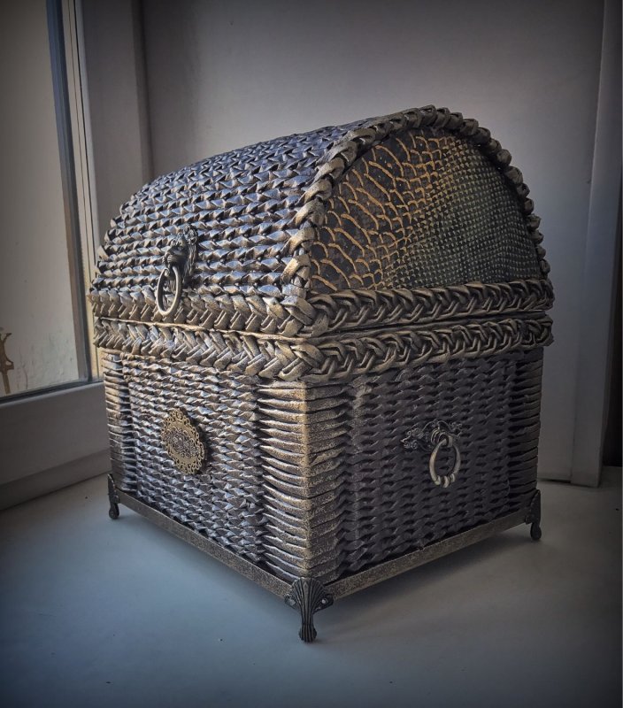 Корзины из бумажной лозы