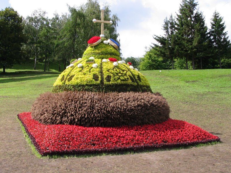 Насыпная клумба