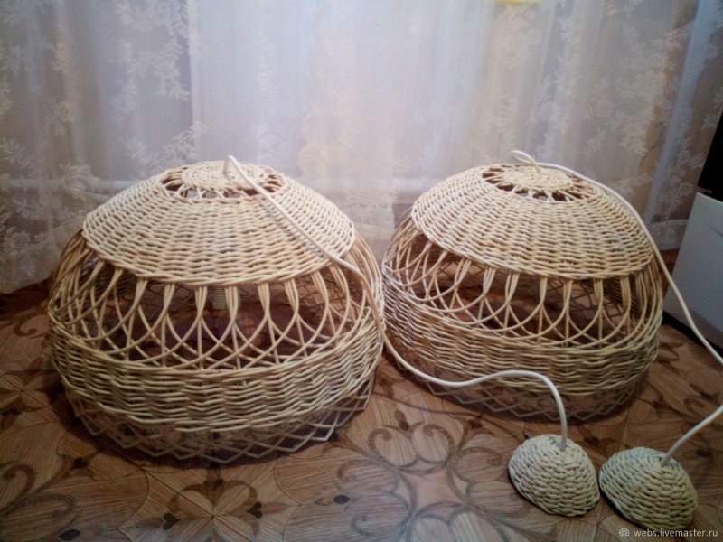 Корзины из газетных трубочек